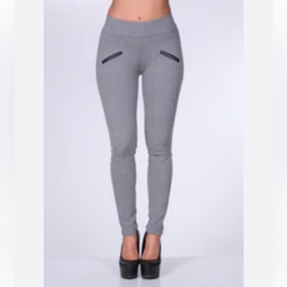 NWOT‎ Dark Gray Skinny Pant/legging - Picture 1 of 6